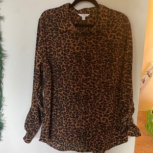 Cheetah Button Down